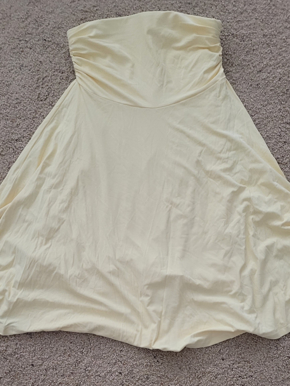 OGL Move Flowy Side Ruched A-line Midi Skirt A-Line Skirt in Yellow Size Small